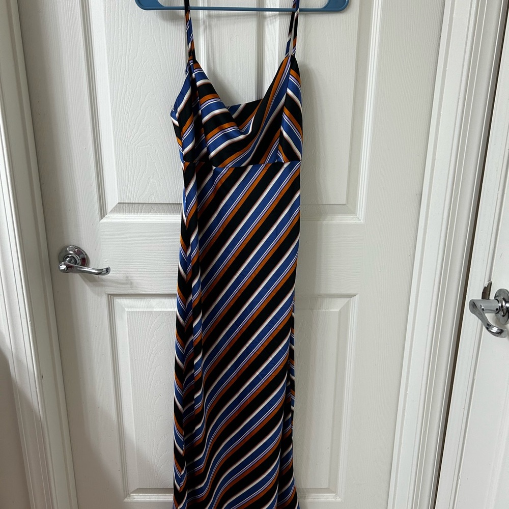 Striped Maxi Slip Dress